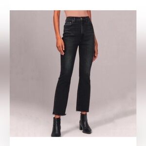 Abercrombie & Fitch Charcoal Kick Flare Jeans